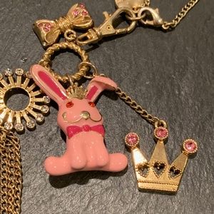 Betsey Johnson Vintage Bunny/Princess Necklace